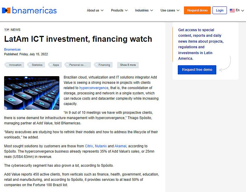 LatAm ICT investment, financing watch